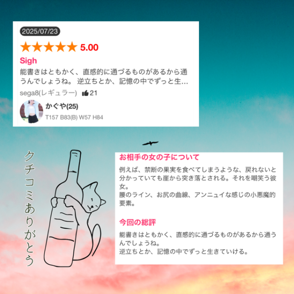 口コミありがとう❤️Sさん