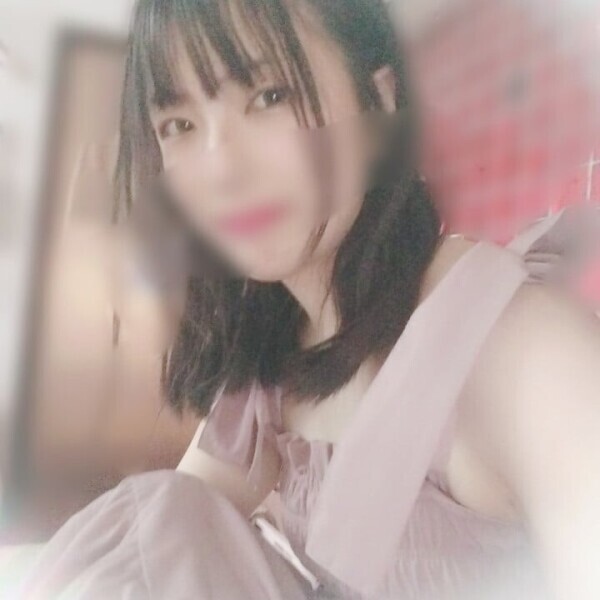 ビニール越しの自撮り
