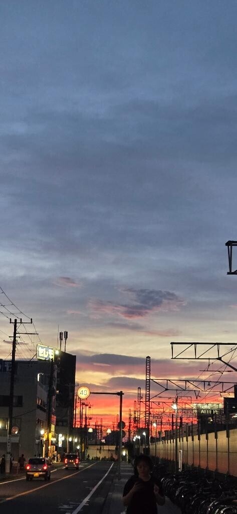 昨日の夕方