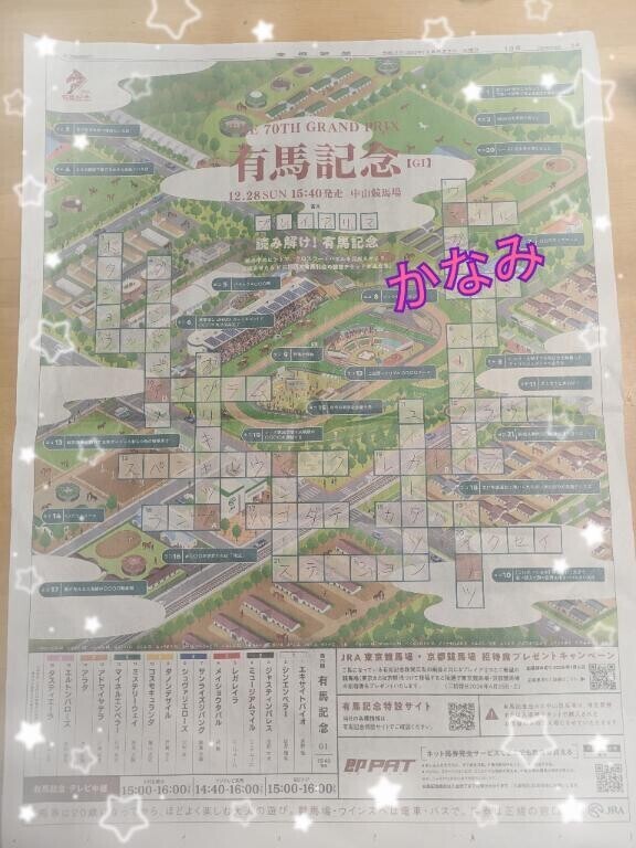 いつも自分で ◎　有馬記念前日