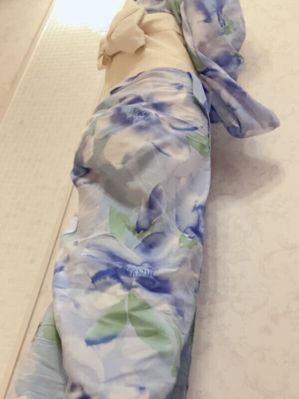 久しぶりの青空を見ながら起床