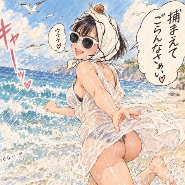 捕まえてごらんなさぁい♡