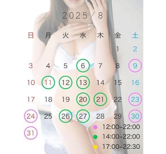 🤍 【完全版】8月の予定表🗒️♡