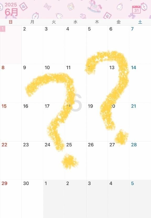 6月の予定🗓️