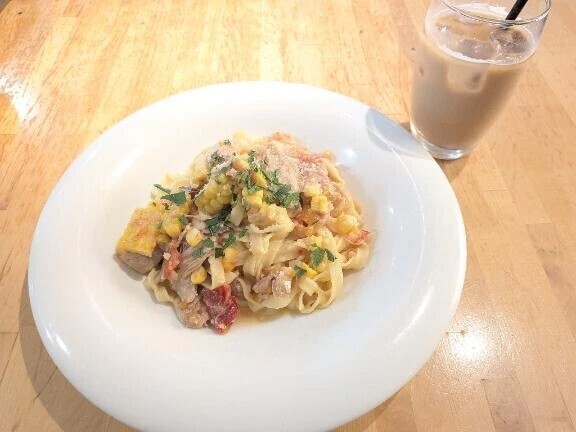 休日✨パスタ食べたよ^⁠_⁠^