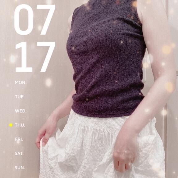 久々ロングスカート✨
