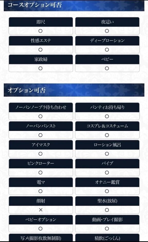 🌟オプションの可　否です🌟