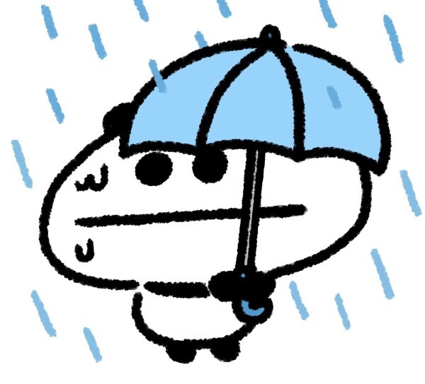 びしょ濡れ、、、