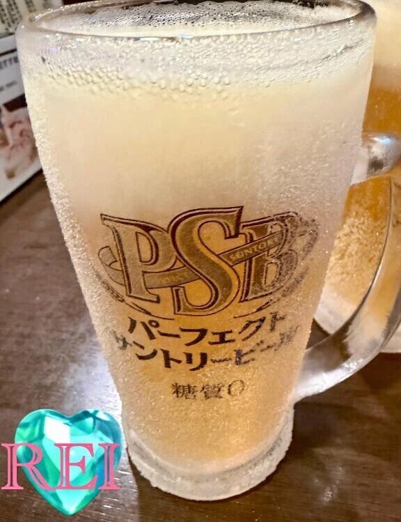 グラスがシャリシャリに凍ってる🍺