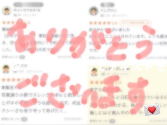 【お礼写メ日記】クチコミありがとうございます