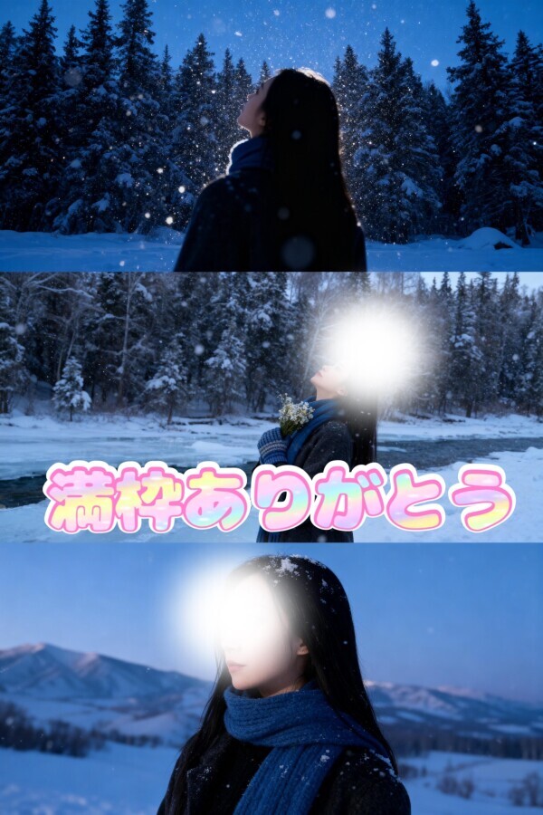 【お礼日記】雪が舞い