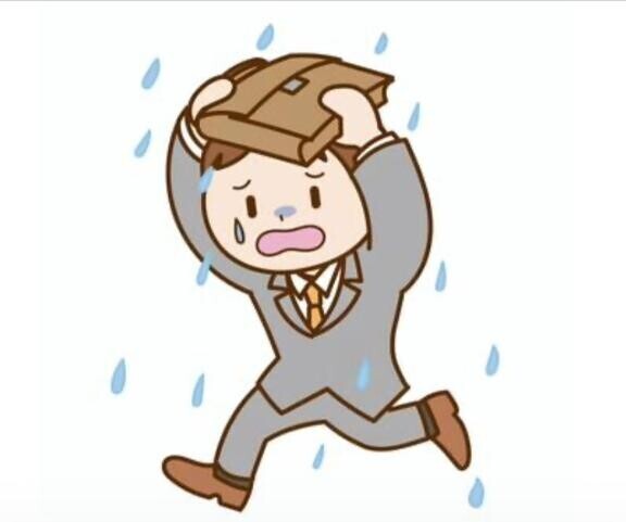 折り畳み傘を！