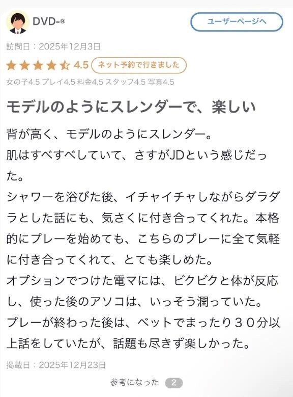 【お礼写メ日記】