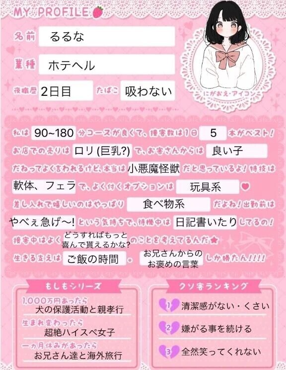 夜職プロフィール❤️