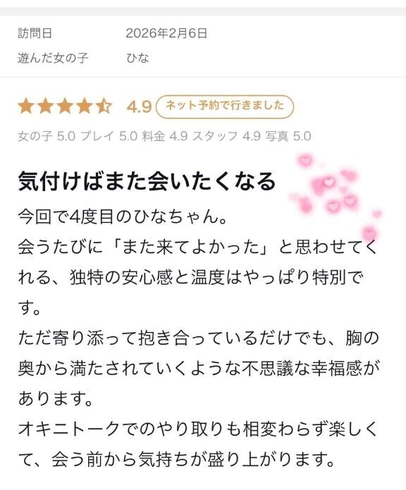 【お礼写メ日記】