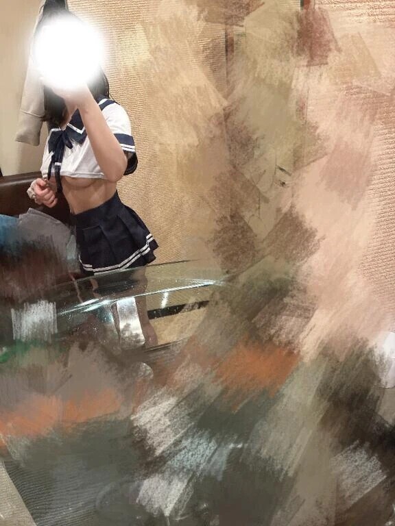 久しぶりミニ丈セーラー服☺️💞