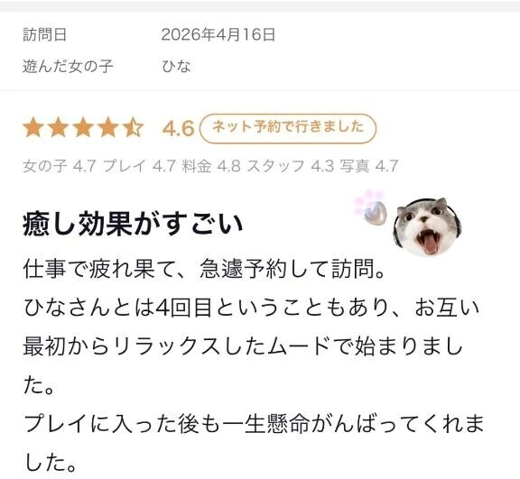 【お礼写メ日記】