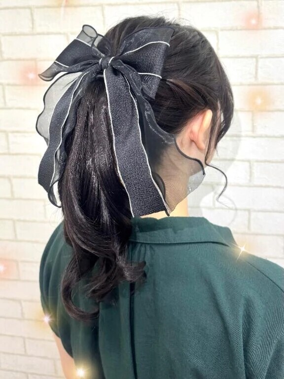 ポニーテールできるよ🐴🖤