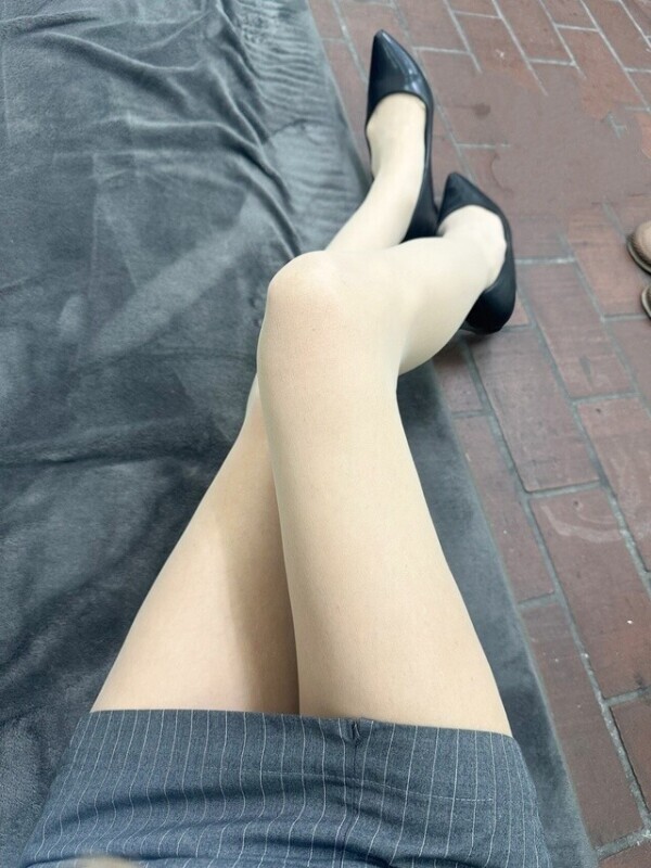 準備万端です🫶美脚アピールっ