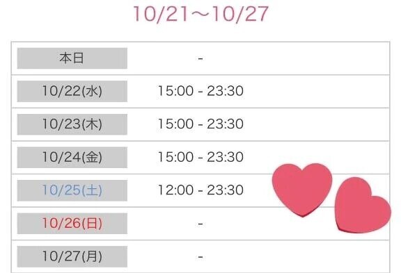 出勤あげたよー！