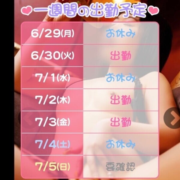 今週の予定