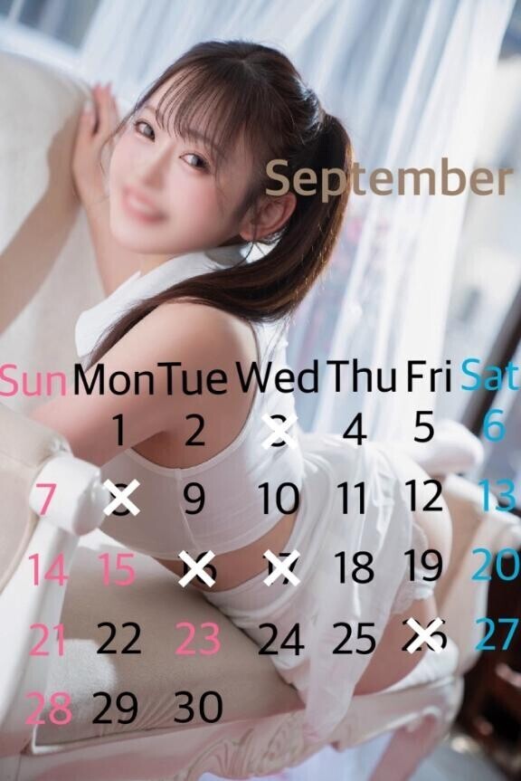 9月のご予約開始です??