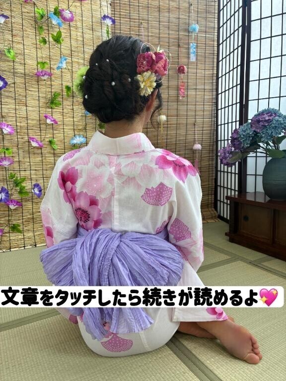 一足早く浴衣撮影?