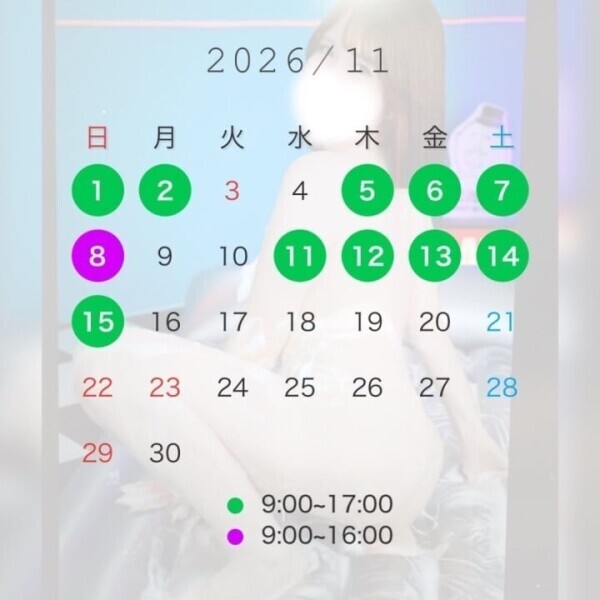 11月の予定❣️