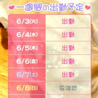 土曜日まで出勤予定です❣️