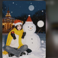 雪だるまとおぐはる。