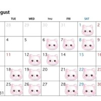 8月の出勤予定💨