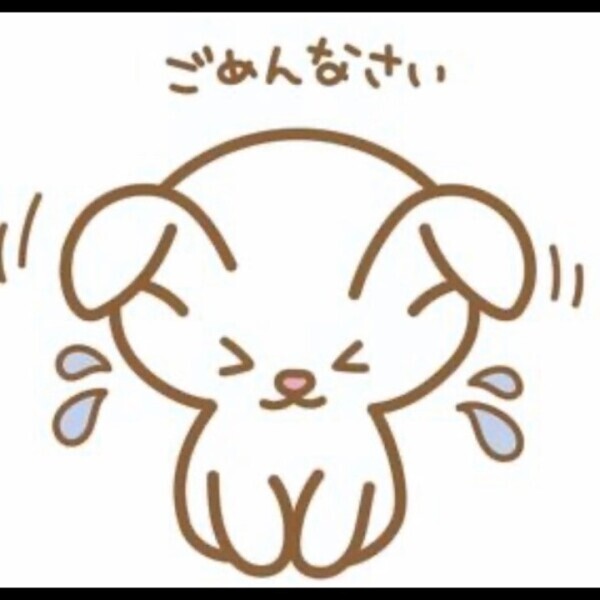 ごめんなさい(*´･人･*)