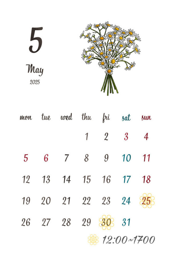 5月30日（金）出勤します