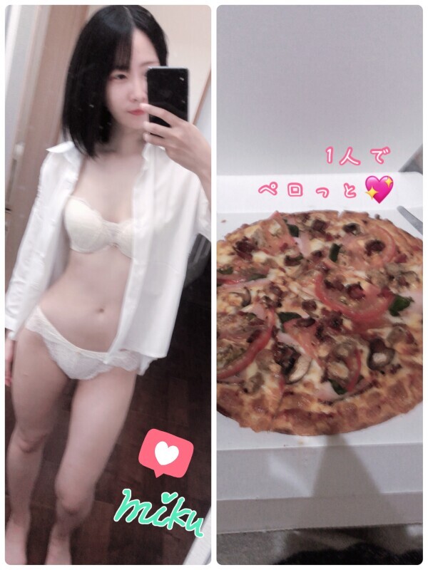 昨日のご飯は内緒のピッツァ🤫ෆ‪