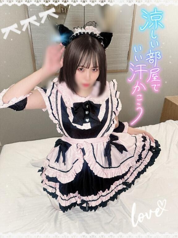 昨日着せてもらった🐈🎀