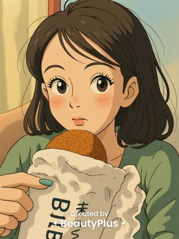 頬張るわたし