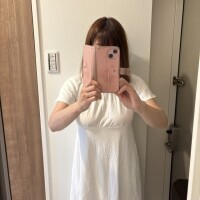 白ワンピ