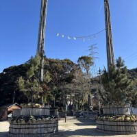 15メートル越えの門松