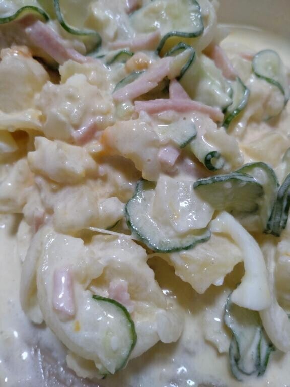久々に作ったポテサラ