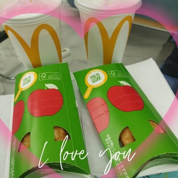 仲良しマック中～～～?(?ｖ?｡)