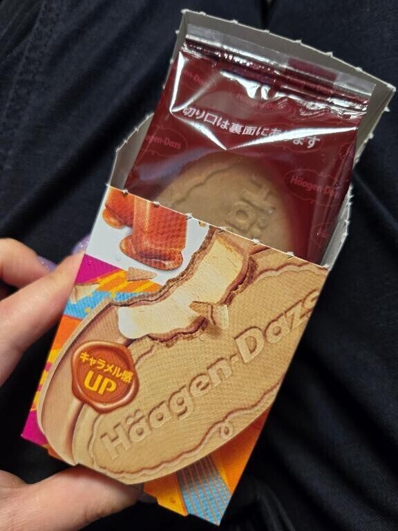 寒い日にアイス