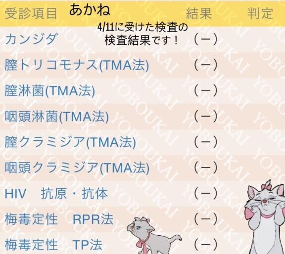 検査結果?