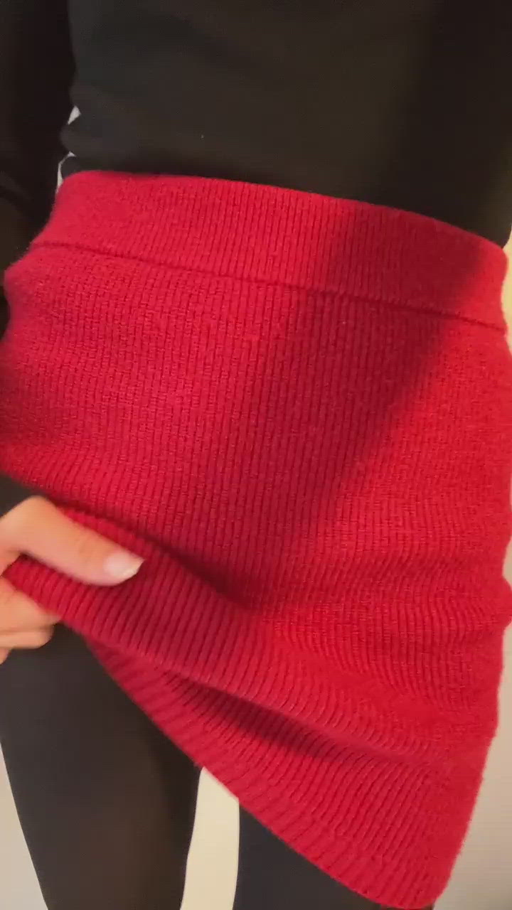 今日は赤ミニ♡