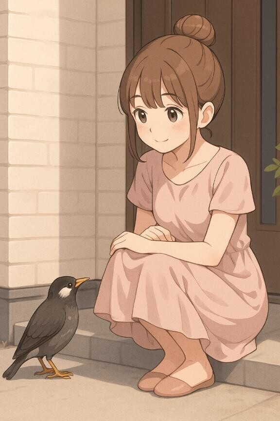 「まおの朝にやってきた、小さなお客さま 🦜💕」
