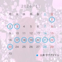 11月の予定?