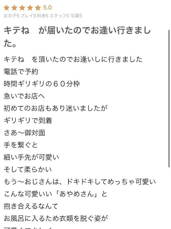 【お礼写メ日記】