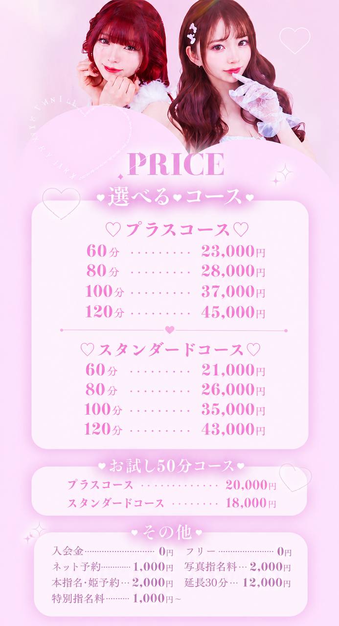 ラブアイドルの料金表