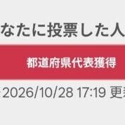 ?あなた様の一票で本選出場が決まりました?