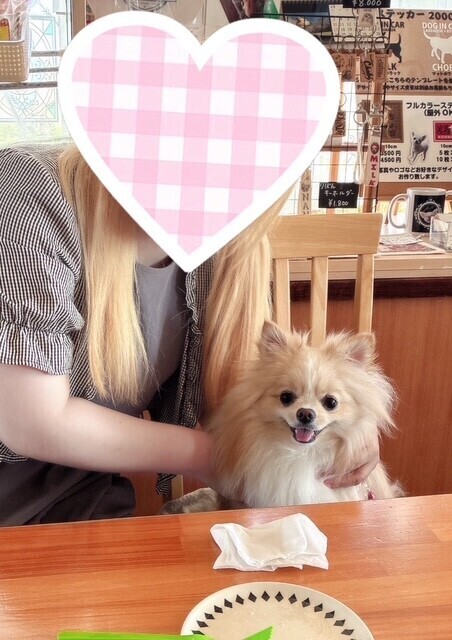 愛犬と一緒に♡
