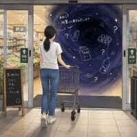 自動ドアの向こう側
